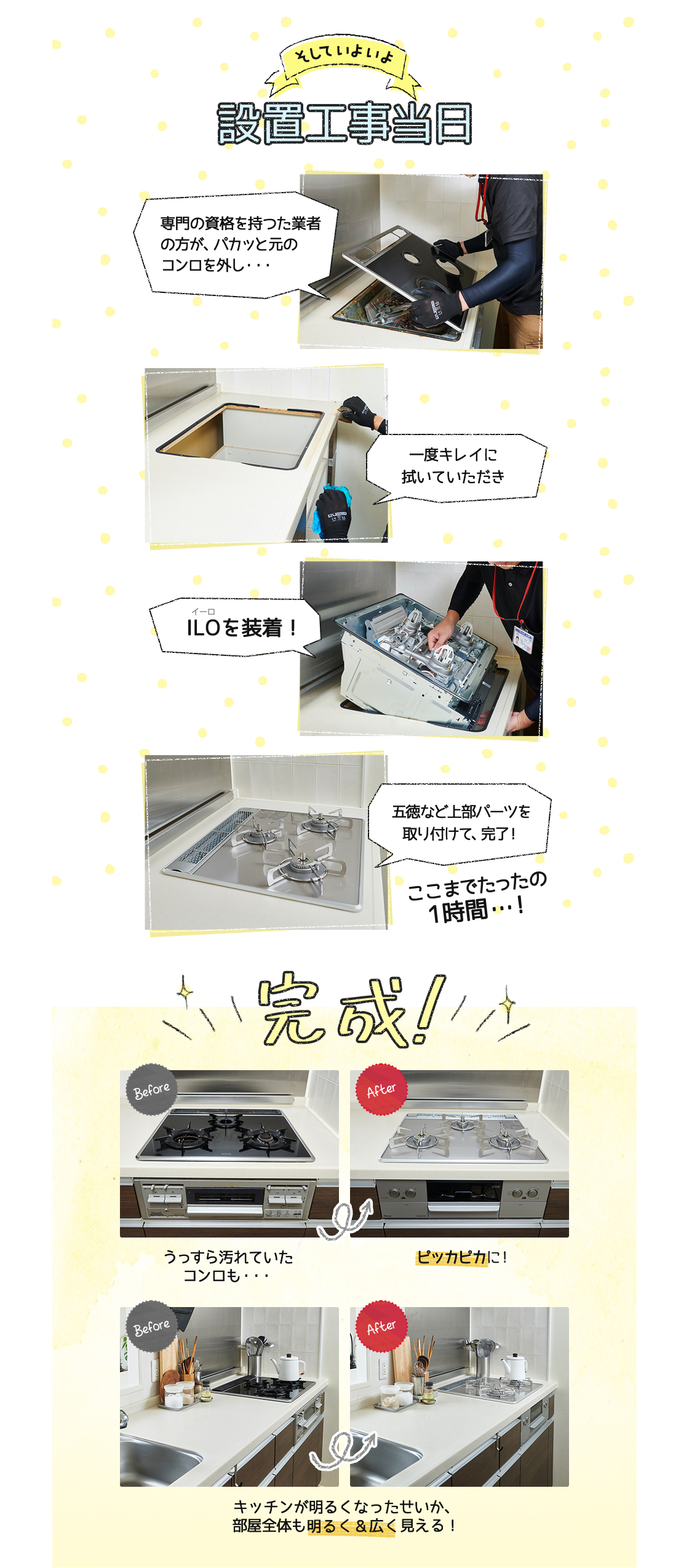 そしていよいよ設置工事当日